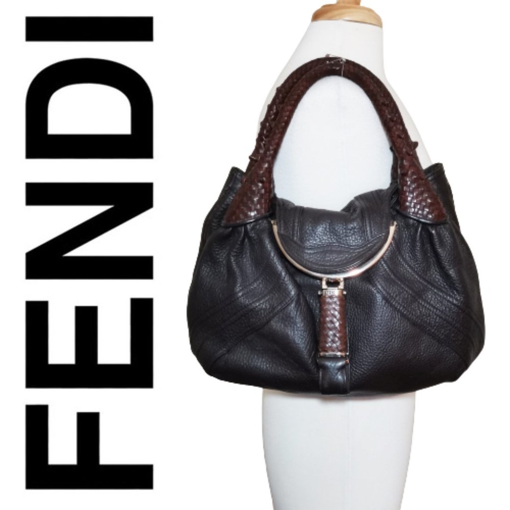Authentic FENDI Spy Bag/Satchel in Chocolate Brown